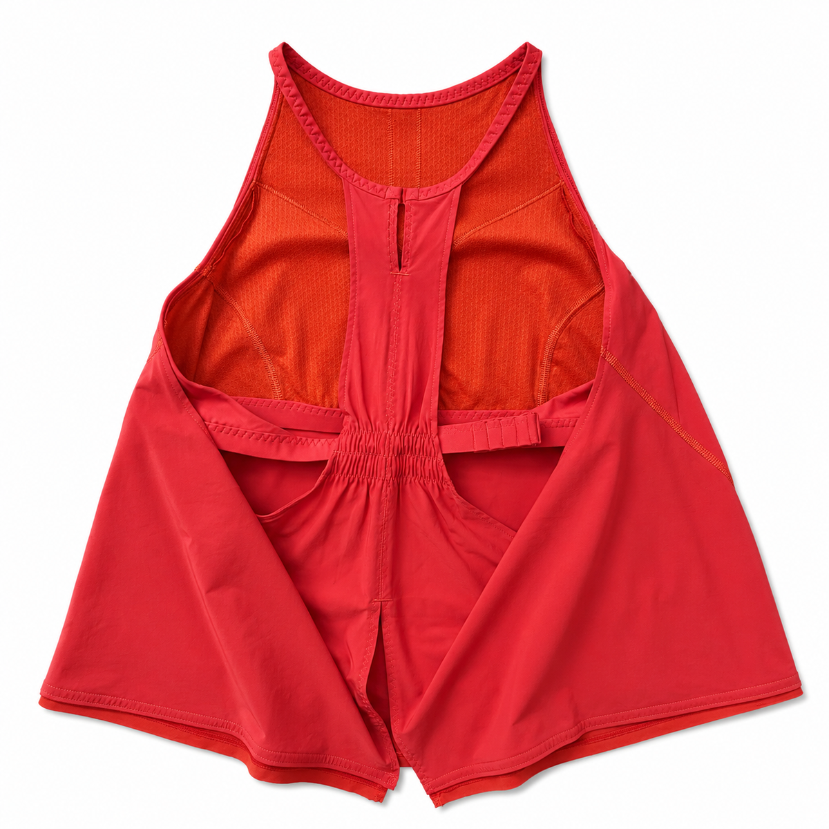 Lululemon Red Flowy Racerback Open-Back Athletic Tank Top