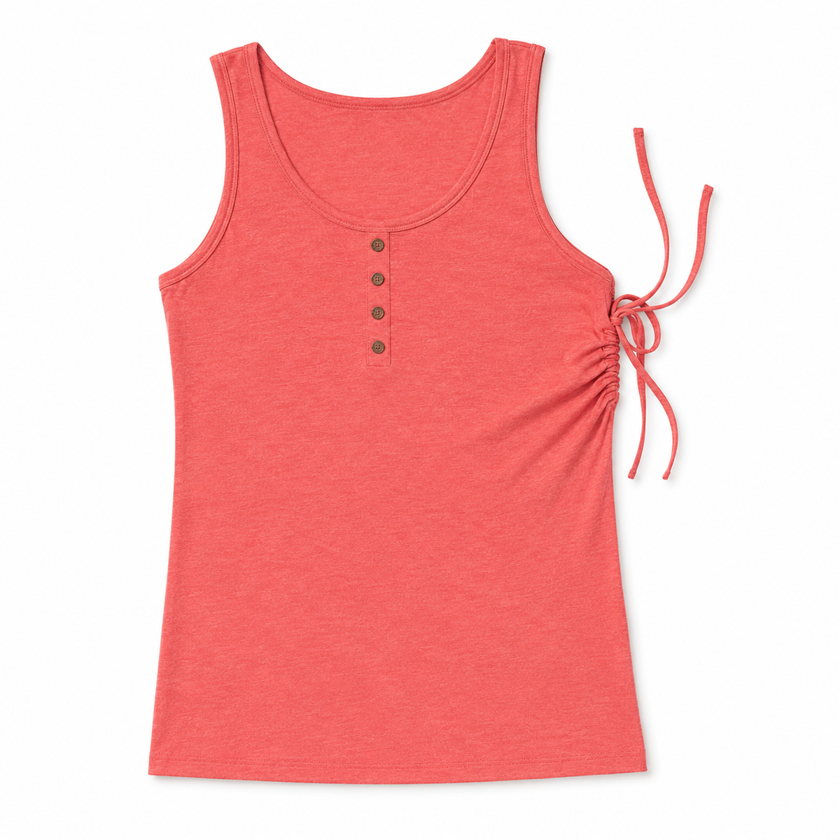 Red Tank With Tie Side - Size Medium
