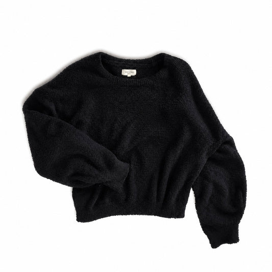 Black Fuzzy Sweater - Size S/M