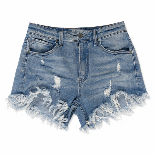 Distressed Denim Cutoff Shorts – Size Medium
