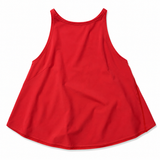 Lululemon Red Flowy Racerback Open-Back Athletic Tank Top