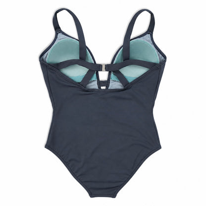 Steel Blue Cut Out One Piece