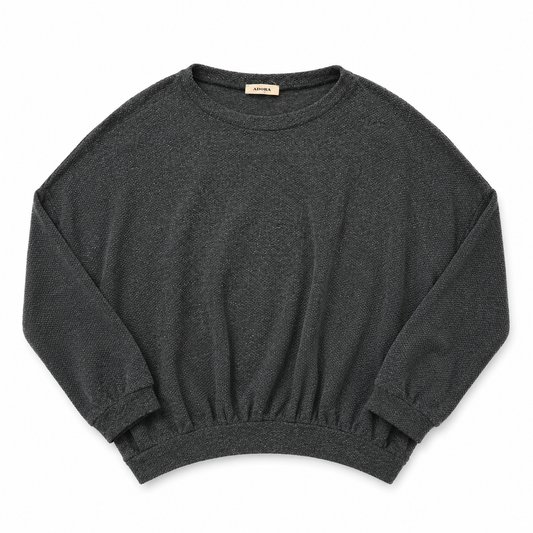 Dark Green Knit Fuzzy Sweater