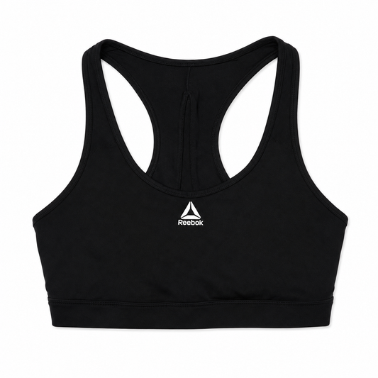 Black Racer Back Sports Bra - Size Large