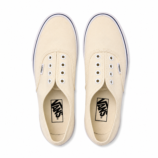 Vans Cream Canvas Sneakers-Size 6.5
