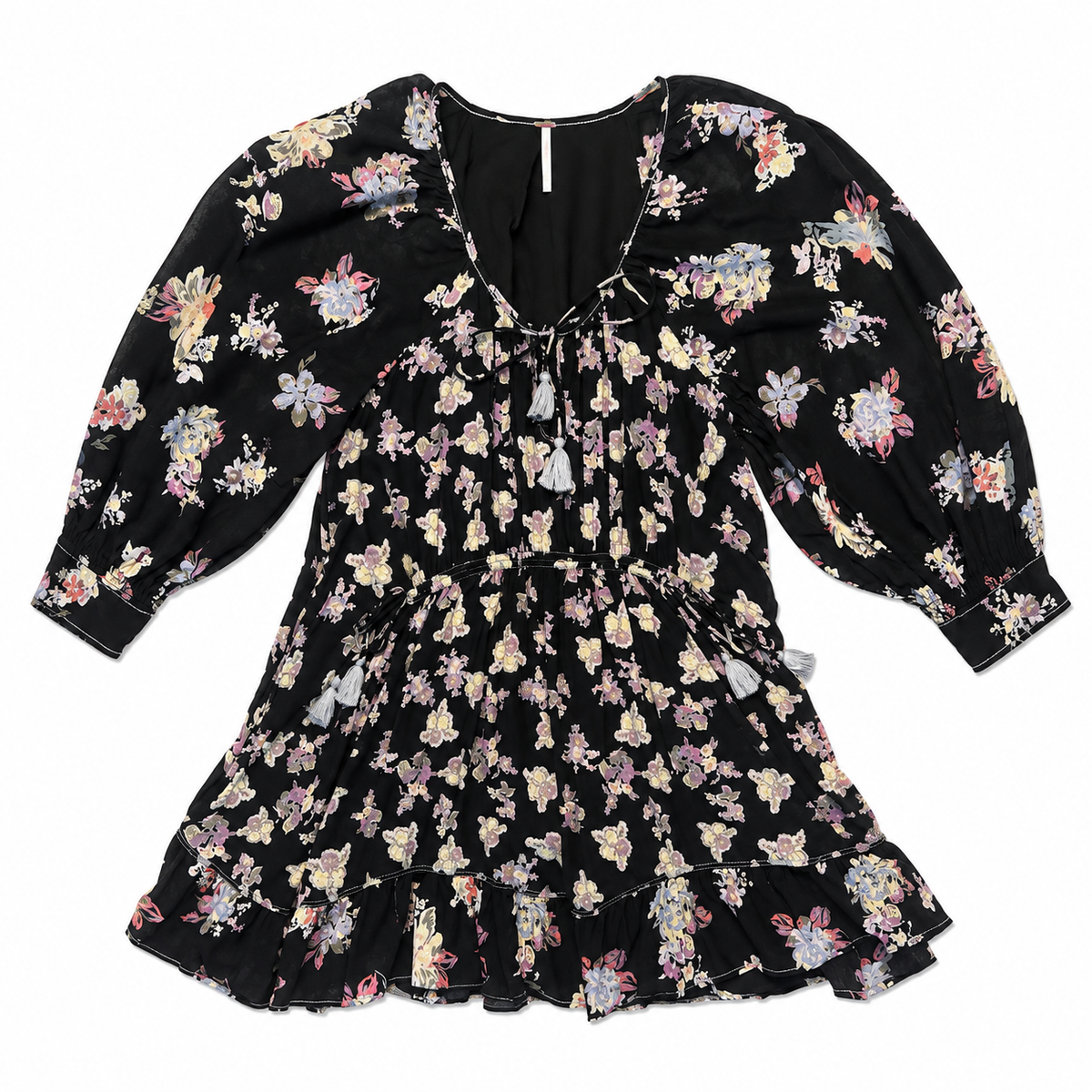 Lightweight Floral Mini Dress - Size Small