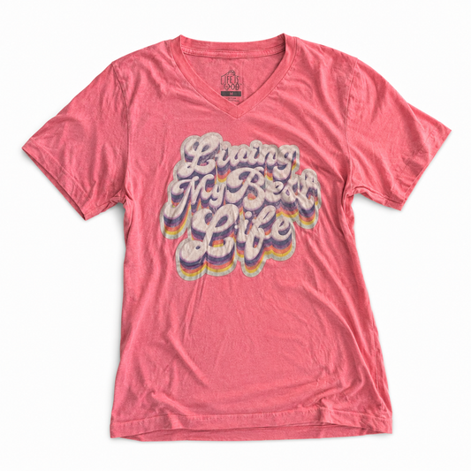 Living My Best Life Graphic Tee - Size Small
