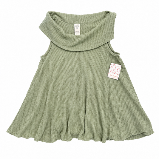 Free People Waffle Knit Sleeveless Tunic Tank